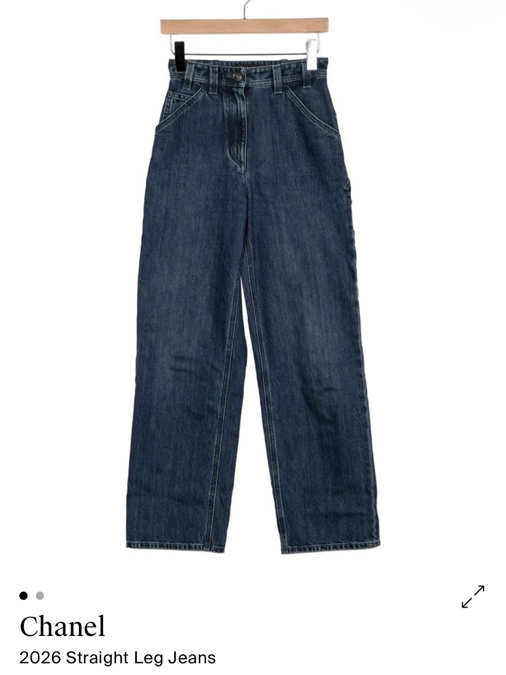 CHANEL 26P cargo jeans sz 38 - Picture 4 of 9